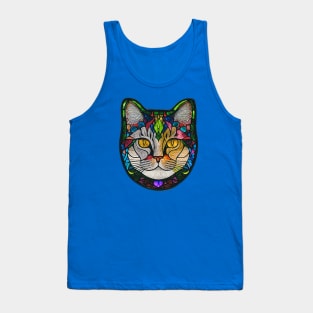 Stained Glass Cat Tank Top